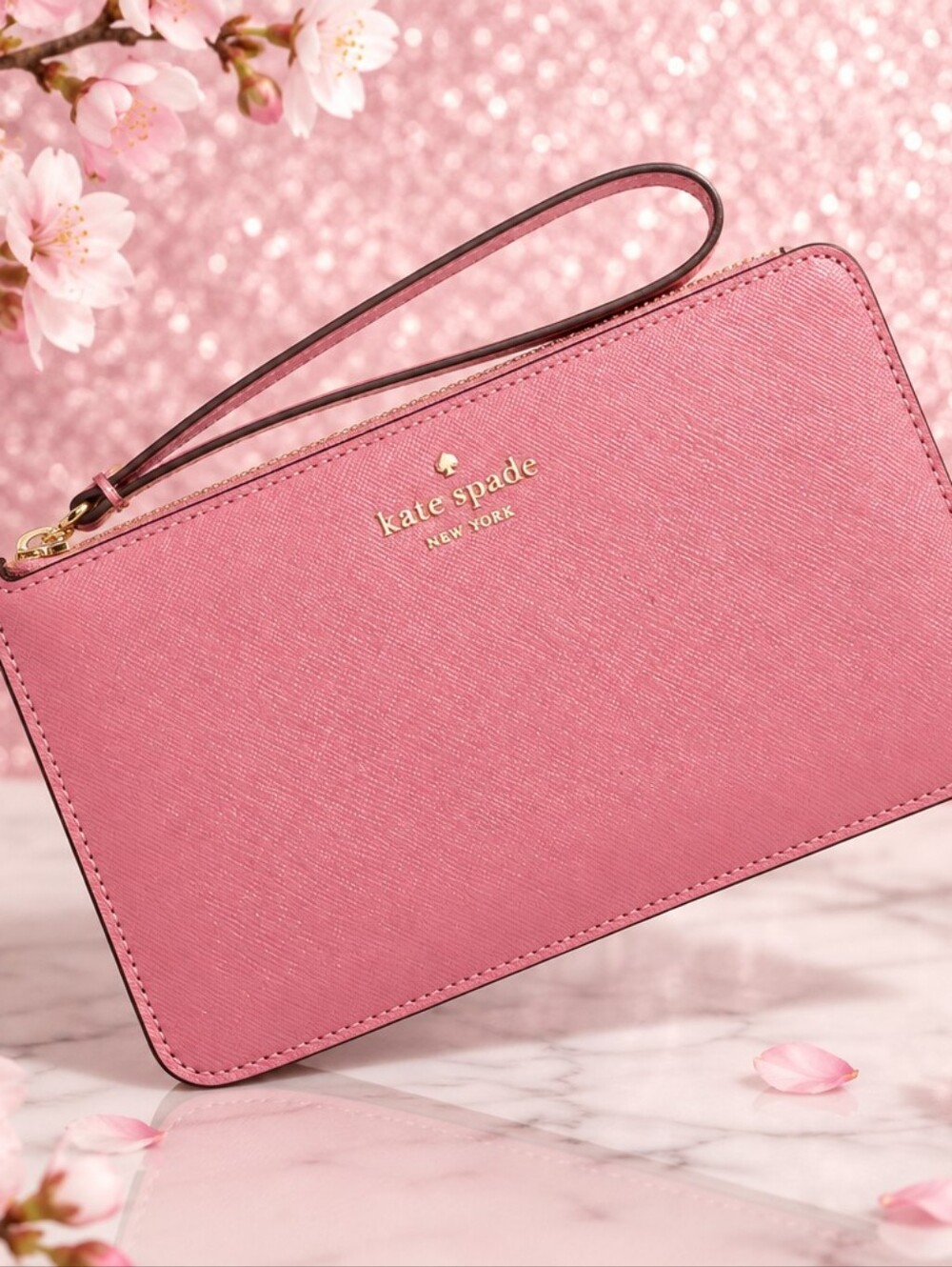 Nwt Kate Spade Pink Wristlet New